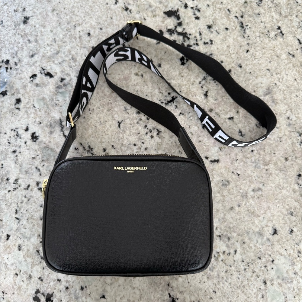 Karl Lagerfeld Logo Strap Bag